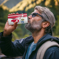 Greenland and Denmark Together 4 in 1 Can Cooler Tumbler National Country Map and Flag Style