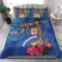 Fiji and Australia Together Bedding Set Aboriginal Kangaroo and Tapa Tribal Hibiscus LT03 - Polynesian Pride