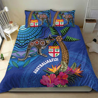Fiji and Australia Together Bedding Set Aboriginal Kangaroo and Tapa Tribal Hibiscus LT03 - Polynesian Pride
