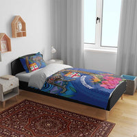 Fiji and Australia Together Bedding Set Aboriginal Kangaroo and Tapa Tribal Hibiscus LT03 - Polynesian Pride