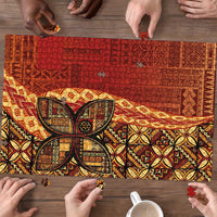 Samoan Pacific Tribal Flower Geometric Art Tattoos Puzzle Siapo Pattern Flame Sunset LT03 - Polynesian Pride