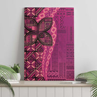 Samoan Pacific Tribal Flower Geometric Art Tattoos Canvas Wall Art Siapo Pattern Romantic Rose - Polynesian Pride