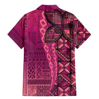 Samoan Pacific Tribal Flower Geometric Art Tattoos Family Matching Mermaid Dress and Hawaiian Shirt Siapo Pattern Romantic Rose - Polynesian Pride