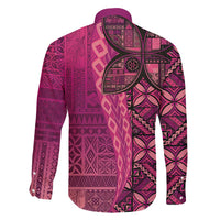 Samoan Pacific Tribal Flower Geometric Art Tattoos Family Matching Tank Maxi Dress and Hawaiian Shirt Siapo Pattern Romantic Rose - Polynesian Pride