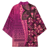 Samoan Pacific Tribal Flower Geometric Art Tattoos Kimono Siapo Pattern Romantic Rose - Polynesian Pride