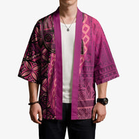 Samoan Pacific Tribal Flower Geometric Art Tattoos Kimono Siapo Pattern Romantic Rose - Polynesian Pride