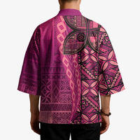 Samoan Pacific Tribal Flower Geometric Art Tattoos Kimono Siapo Pattern Romantic Rose - Polynesian Pride