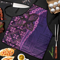 Samoan Pacific Tribal Flower Geometric Art Tattoos Apron Siapo Pattern Purple Haze - Polynesian Pride