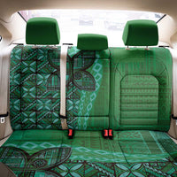 Samoan Pacific Tribal Flower Geometric Art Tattoos Back Car Seat Cover Siapo Pattern Emerald Glow LT03 - Polynesian Pride