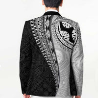 Fijian Masi Tattoos Blazer with Tapa Tribal Pattern - Polynesian Pride