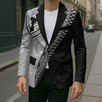 Fijian Masi Tattoos Blazer with Tapa Tribal Pattern - Polynesian Pride