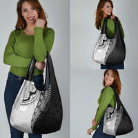 Fijian Masi Tattoos Grocery Bag with Tapa Tribal Pattern - Polynesian Pride