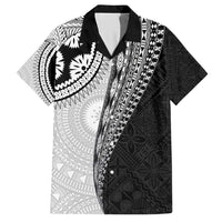 Fijian Masi Tattoos Hawaiian Shirt with Tapa Tribal Pattern LT03 White - Polynesian Pride