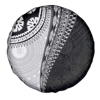 Fijian Masi Tattoos Spare Tire Cover with Tapa Tribal Pattern - Polynesian Pride