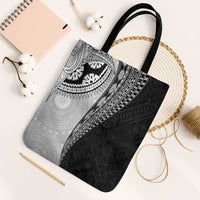 Fijian Masi Tattoos Tote Bag with Tapa Tribal Pattern - Polynesian Pride