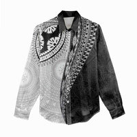 Fijian Masi Tattoos Women Casual Shirt with Tapa Tribal Pattern - Polynesian Pride