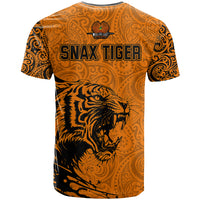 PNG Lae Snax Tigers Rugby T Shirt The Tigers Head and PNG Bird Polynesian Tattoo LT03 - Polynesian Pride