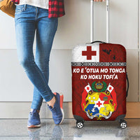 Tongan Culture Luggage Cover Ngatu Art Tattoo and Emblem of Tonga