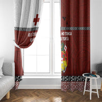 Tongan Culture Window Curtain Ngatu Art Tattoo and Emblem of Tonga