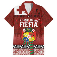 Tongan Christmas Family Matching Puletasi and Hawaiian Shirt Kilisimasi Fiefia with Ngatu Art Tattoo