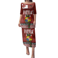 Tongan Christmas Family Matching Puletasi and Hawaiian Shirt Kilisimasi Fiefia with Ngatu Art Tattoo