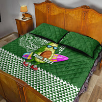 Aloha Avocado Funny Fruits Custom Quilt Bed Set Mix Hawaiian Kakau Tribal LT03 - Polynesian Pride