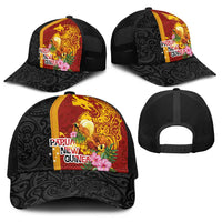 Papua New Guinea Independence Day Baseball Net Cap Birds-of-Paradise Melanesian Tattoos Tropical Plants LT03 - Polynesian Pride