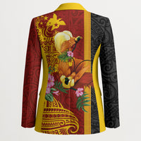 Papua New Guinea Independence Day Blazer Birds-of-Paradise Melanesian Tattoos Tropical Plants LT03 - Polynesian Pride