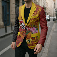 Papua New Guinea Independence Day Blazer Birds-of-Paradise Melanesian Tattoos Tropical Plants LT03 - Polynesian Pride
