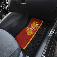 Papua New Guinea Independence Day Car Mats Birds-of-Paradise Melanesian Tattoos Tropical Plants LT03 - Polynesian Pride