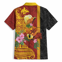 Papua New Guinea Independence Day Hawaiian Shirt Birds-of-Paradise Melanesian Tattoos Tropical Plants LT03 - Polynesian Pride