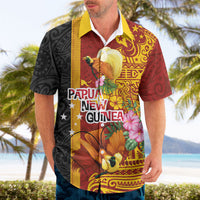 Papua New Guinea Independence Day Hawaiian Shirt Birds-of-Paradise Melanesian Tattoos Tropical Plants LT03 - Polynesian Pride