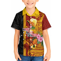 Papua New Guinea Independence Day Hawaiian Shirt Birds-of-Paradise Melanesian Tattoos Tropical Plants LT03 - Polynesian Pride