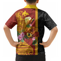 Papua New Guinea Independence Day Hawaiian Shirt Birds-of-Paradise Melanesian Tattoos Tropical Plants LT03 - Polynesian Pride