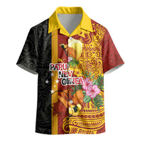 Papua New Guinea Independence Day Kid Hawaiian Shirt Birds-of-Paradise Melanesian Tattoos Tropical Plants LT03 - Polynesian Pride