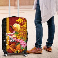 Papua New Guinea Independence Day Luggage Cover Birds-of-Paradise Melanesian Tattoos Tropical Plants LT03 Multicolor - Polynesian Pride