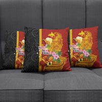 Papua New Guinea Independence Day Pillow Cover Birds-of-Paradise Melanesian Tattoos Tropical Plants LT03 - Polynesian Pride