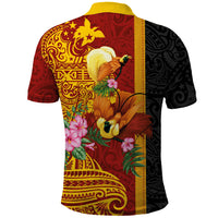 Papua New Guinea Independence Day Polo Shirt Birds-of-Paradise Melanesian Tattoos Tropical Plants LT03 - Polynesian Pride
