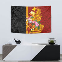 Papua New Guinea Independence Day Tapestry Birds-of-Paradise Melanesian Tattoos Tropical Plants LT03 - Polynesian Pride