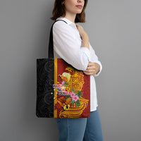 Papua New Guinea Independence Day Tote Bag Birds-of-Paradise Melanesian Tattoos Tropical Plants LT03 - Polynesian Pride