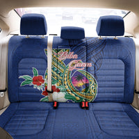 Guam Chamorro Back Car Seat Cover Tribal Latte Stone and Seal Artwork Polynesian Patterns LT03 - Polynesian Pride