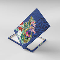 Guam Chamorro Canvas Wall Art Tribal Latte Stone and Seal Artwork Polynesian Patterns LT03 With Frame Multicolor - Polynesian Pride