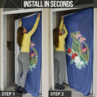 Guam Chamorro Door Cover Tribal Latte Stone and Seal Artwork Polynesian Patterns LT03 - Polynesian Pride