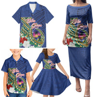 Guam Chamorro Family Matching Puletasi and Hawaiian Shirt Tribal Latte Stone and Seal Artwork Polynesian Patterns LT03 - Polynesian Pride