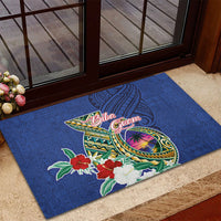 Guam Chamorro Rubber Doormat Tribal Latte Stone and Seal Artwork Polynesian Patterns LT03 - Polynesian Pride
