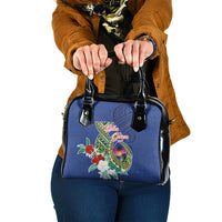 Guam Chamorro Shoulder Handbag Tribal Latte Stone and Seal Artwork Polynesian Patterns LT03 One Size Multicolor - Polynesian Pride