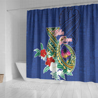 Guam Chamorro Shower Curtain Tribal Latte Stone and Seal Artwork Polynesian Patterns LT03 - Polynesian Pride