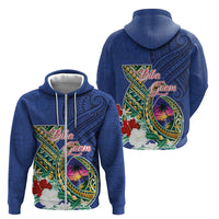 Guam Chamorro Zip Hoodie Tribal Latte Stone and Seal Artwork Polynesian Patterns LT03 - Polynesian Pride
