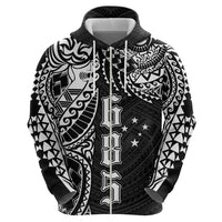 Samoa 685 Art Traditional Tattoo Pattern Zip Hoodie Black Color