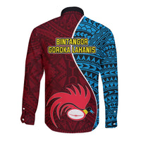 Bintangor Goroka Lahanis Rugby Long Sleeve Button Shirt Papua New Guinea Polynesian Tattoo LT03 - Polynesian Pride